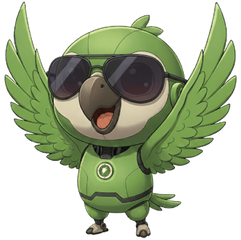 Flinch mascot holding camera